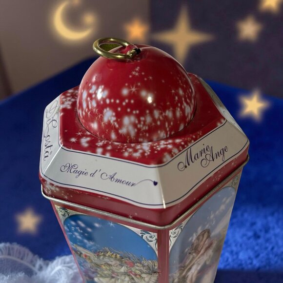 Vintage DiCosta Marie Ange Hexagonal Tin With Fairies Design - Picture 2 of 6